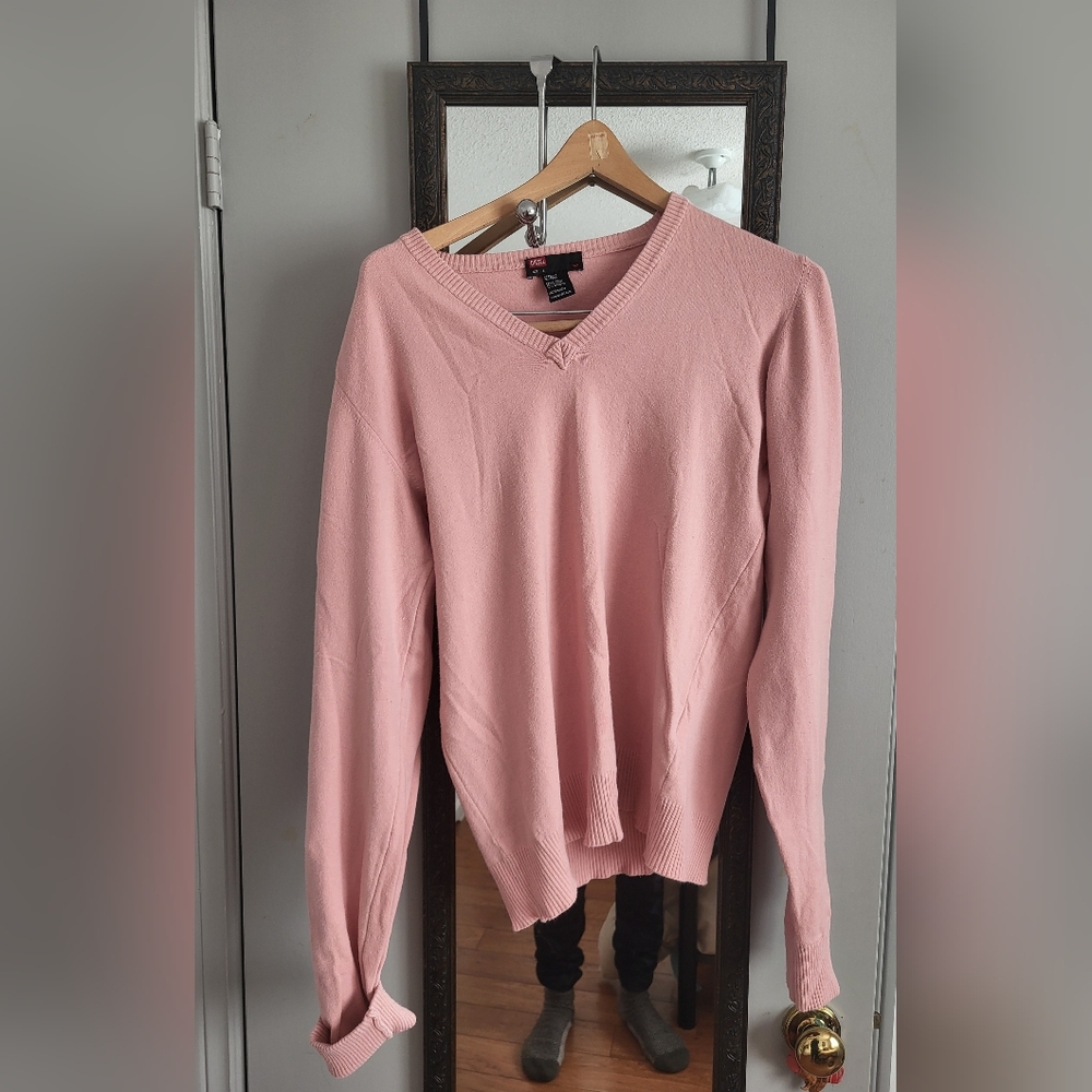 Diesel Pink V-Neck Sweater